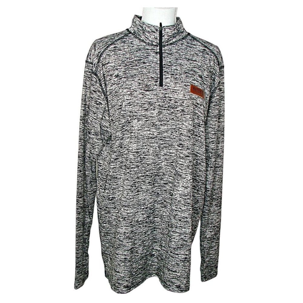 Badger Sport Athletic 1/4 Zip Shirt Black Heather Butchs Torch Lake MI Womens 2X